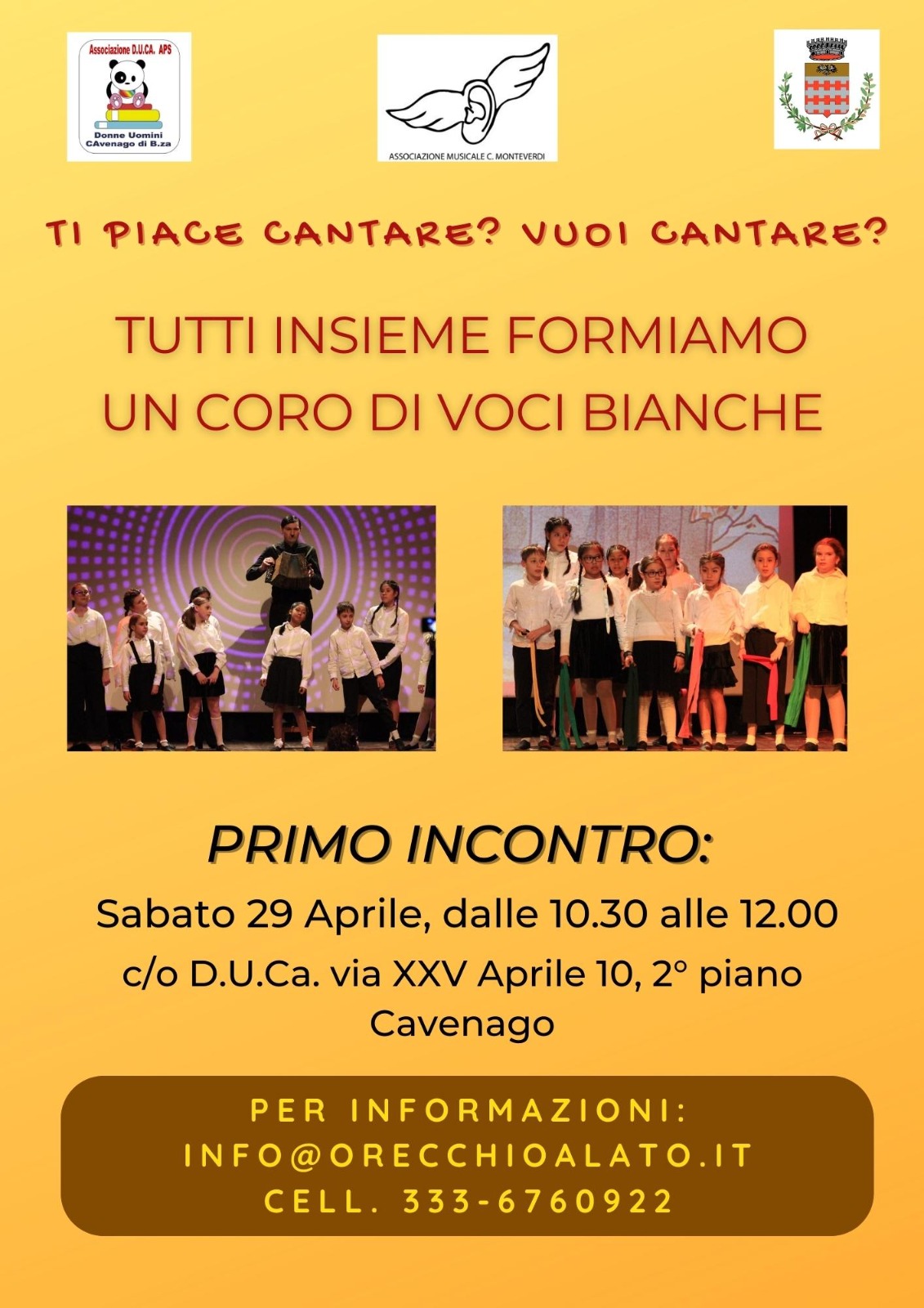 Primo incontro del nuovo coro di voci bianche