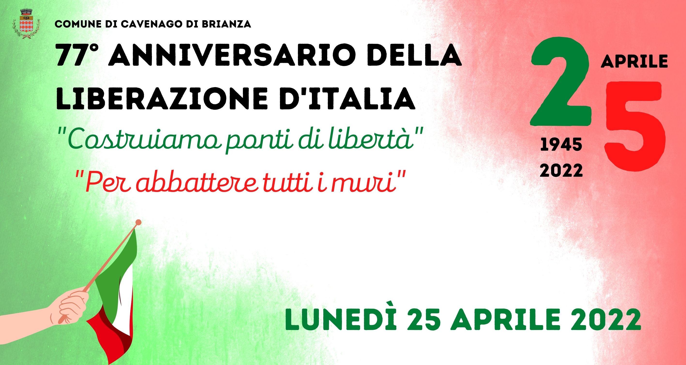 Il programma della celebrazione del 77° anniversario della Liberazione