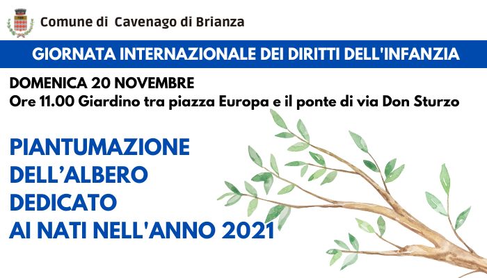 In occasione della Giornata internazionale per i diritti dell'infanzia e dell'adolescenza