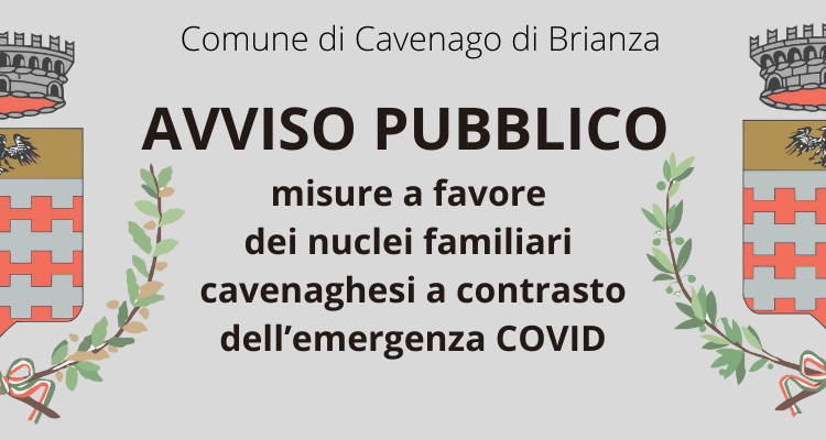 Immagine Misure a favore dei nuclei familiari cavenaghesi a contrasto dell’emergenza covid