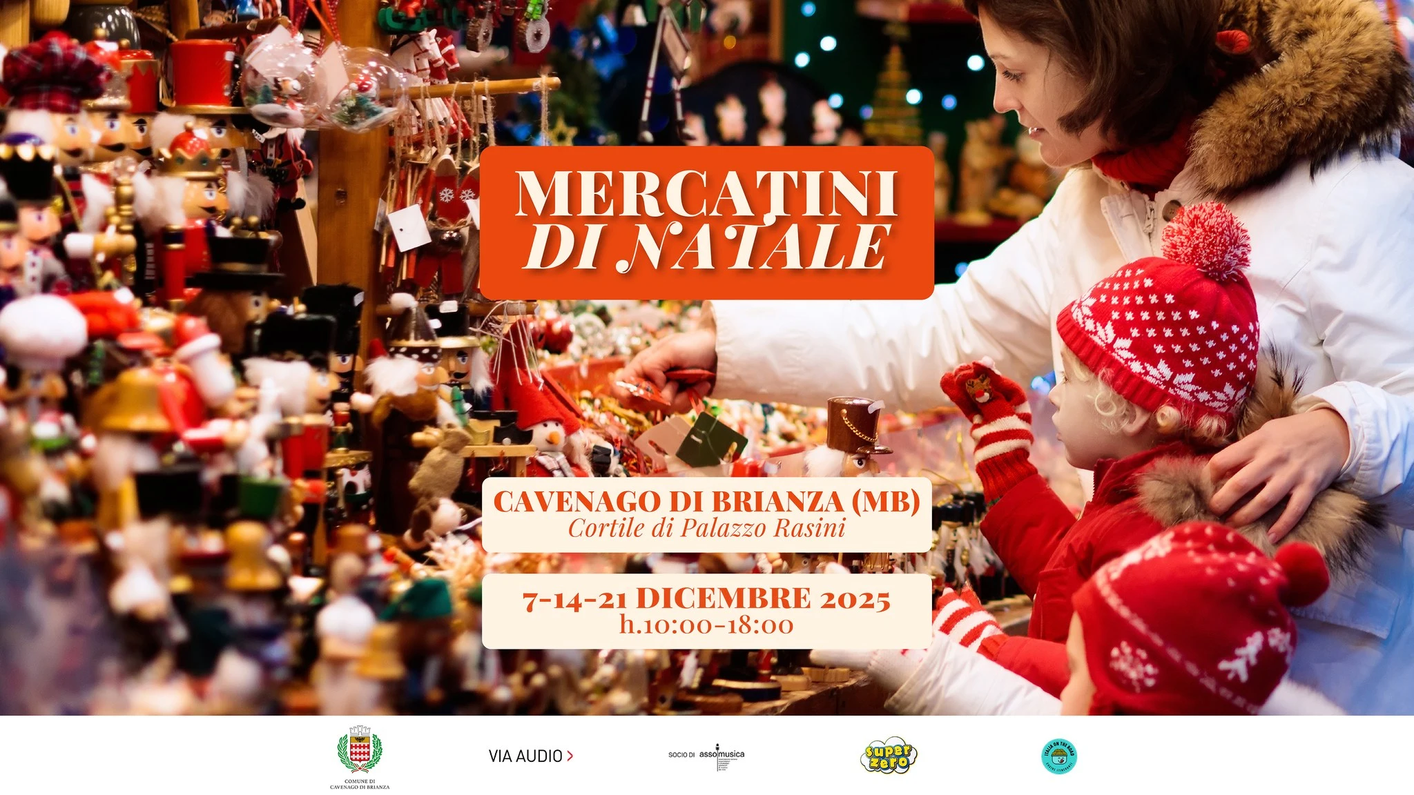 Torna la magia del Natale nel meraviglioso contesto nel Cortile di Palazzo Rasini una giornate di festa e atmosfera natalizia con tanti prodotti belli, preziosi e colorati, tra hobbisti, sapori, artisti e artigiani, perfetti per tutti i vostri regali!