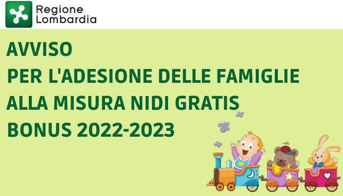immagine Nidi Gratis - Bonus 2022/2023