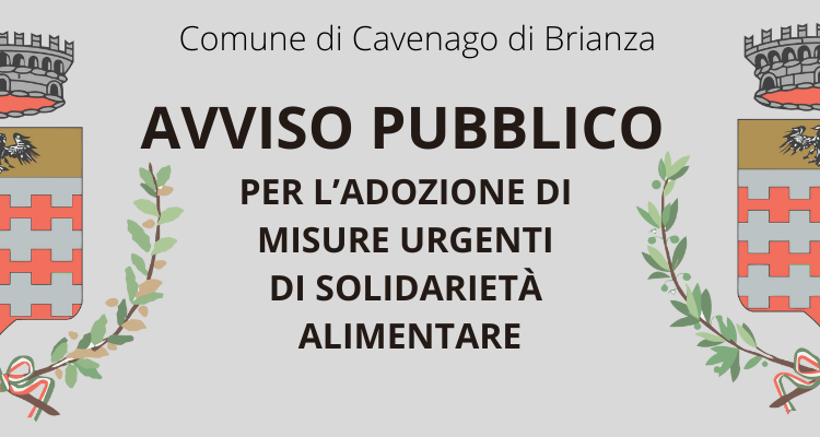 Il presente avviso è diramato in costanza della situazione emergenziale dovuta alla diffusione del virus Covid-19 ed è volto a sostenere le persone e le famiglie in condizioni di assoluto momentaneo disagio. 
