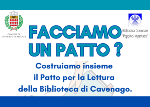 Incontro pubblico per l’avvio di un percorso condiviso per la costruzione del Patto per la Lettura